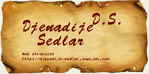 Đenadije Sedlar vizit kartica